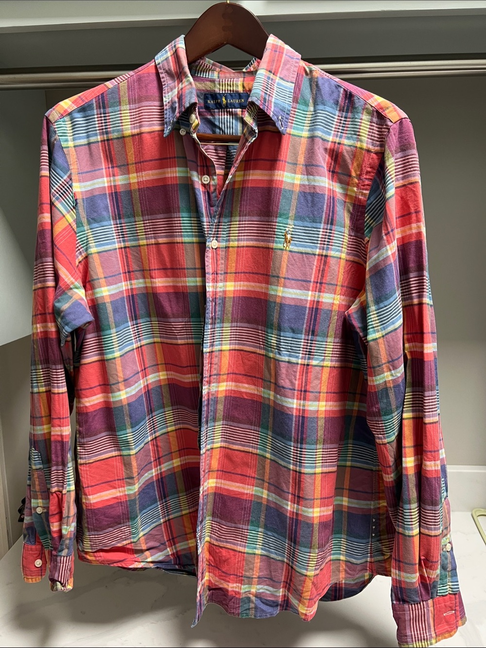 Ralph Lauren Multi-Color Plaid Button-Down Shirt